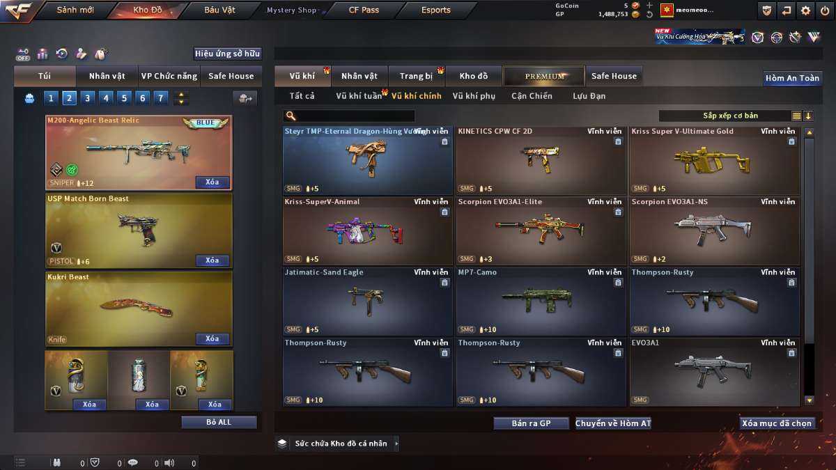 shop acc cf uy tin gia re